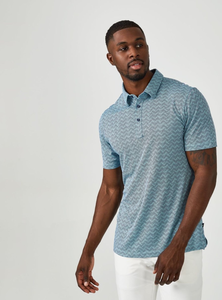 Men 7 Diamonds Polos | Tantalum Pima Polo