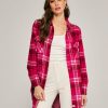 Women 7 Diamonds Jackets | Generation Plaid Shacket