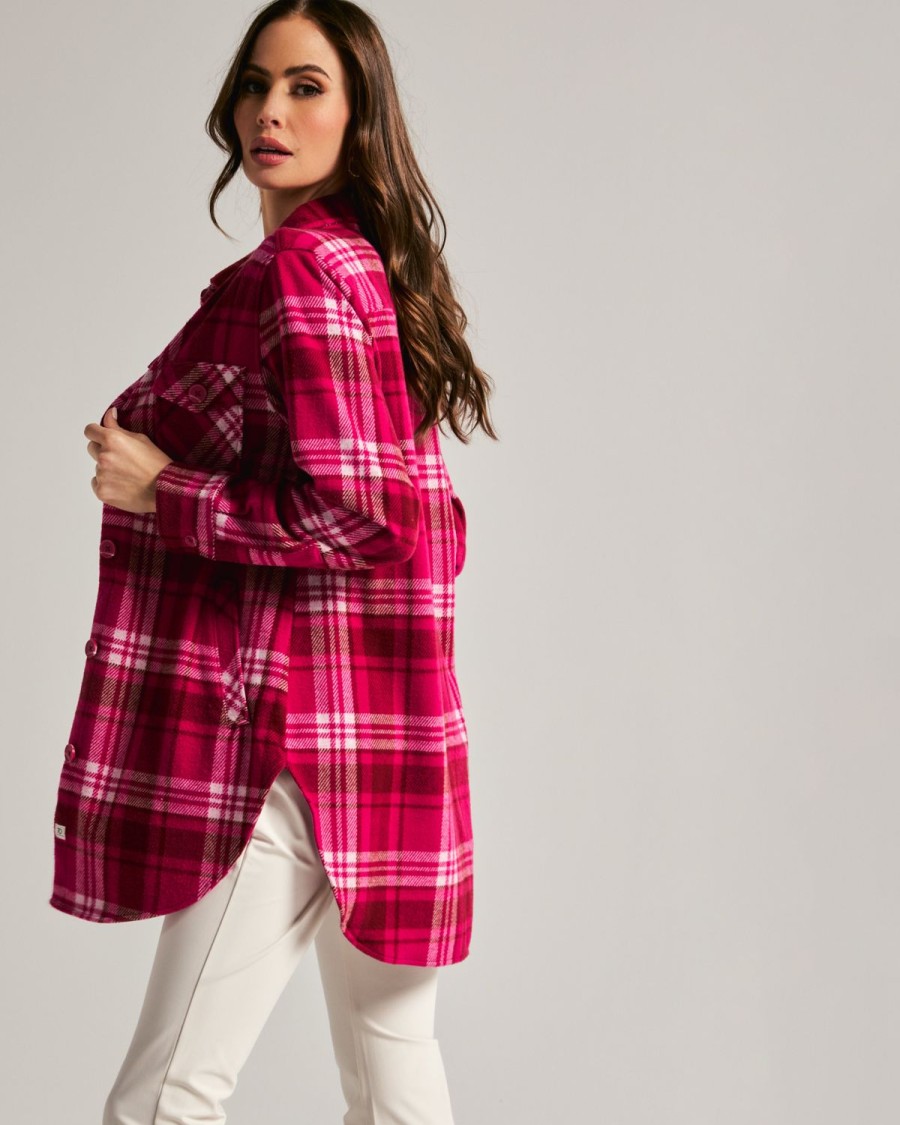 Women 7 Diamonds Jackets | Generation Plaid Shacket