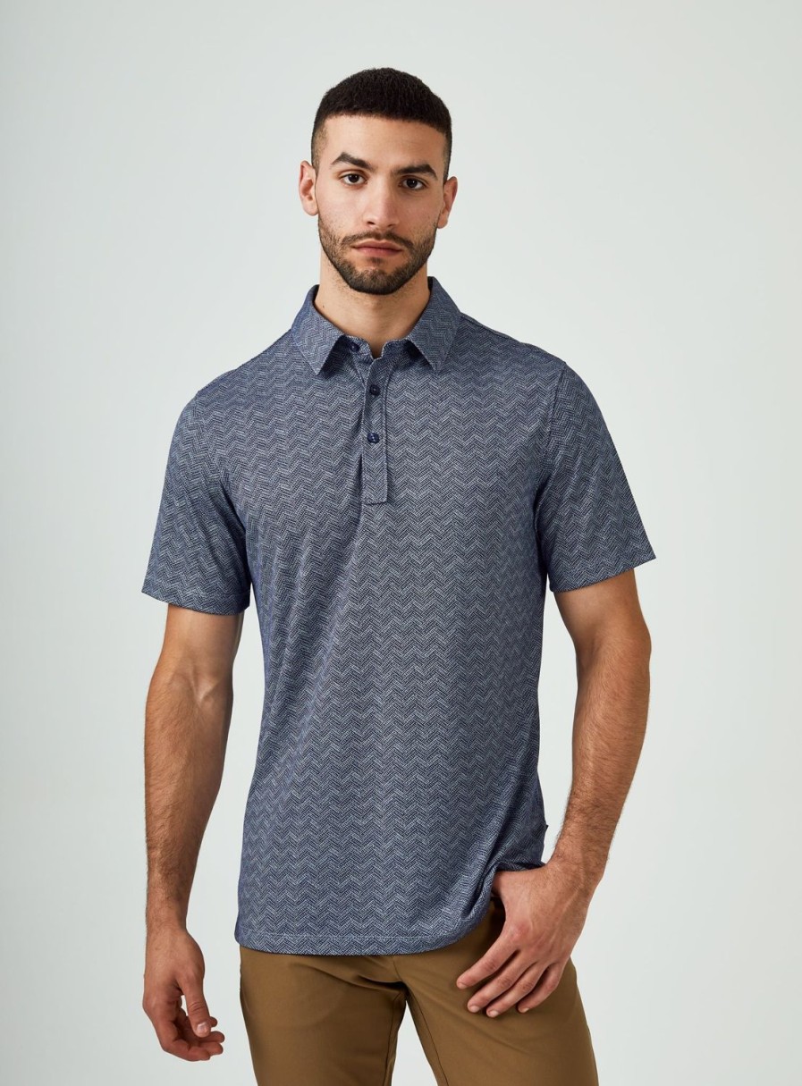 Men 7 Diamonds Polos | Tantalum Pima Polo