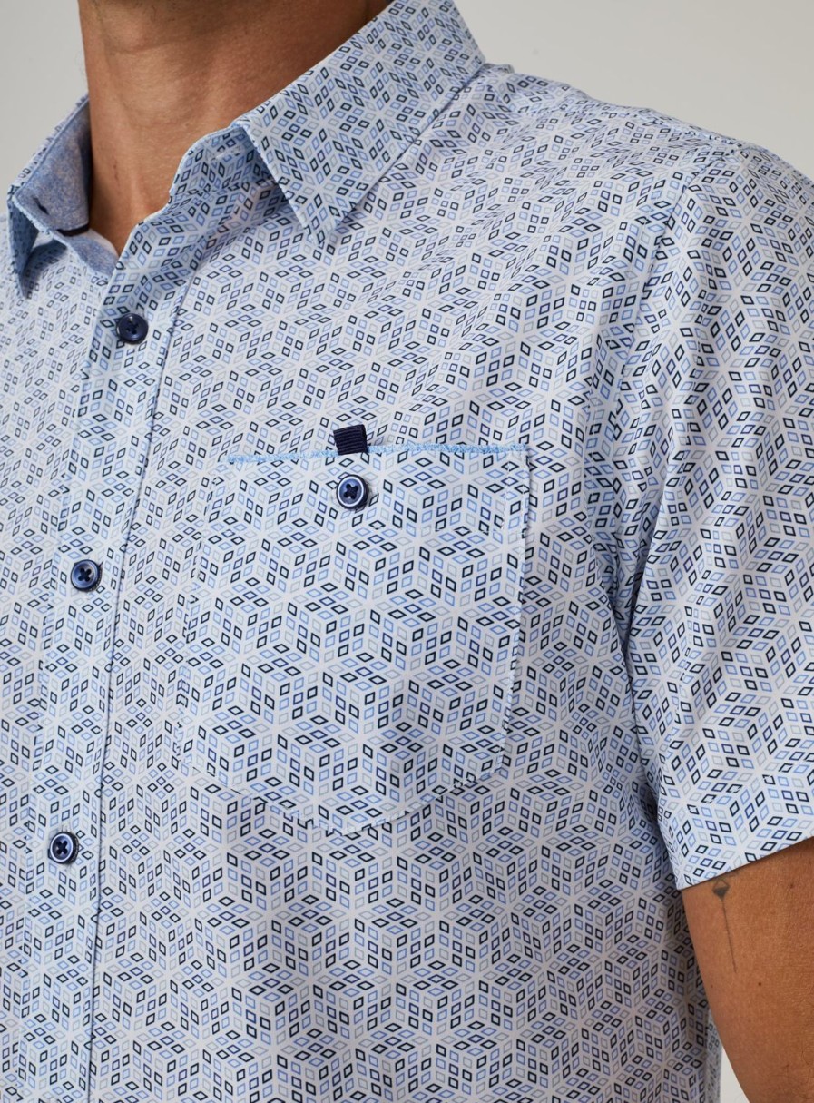 Men 7 Diamonds Short Sleeve | Cube Short Sleeve Shirt