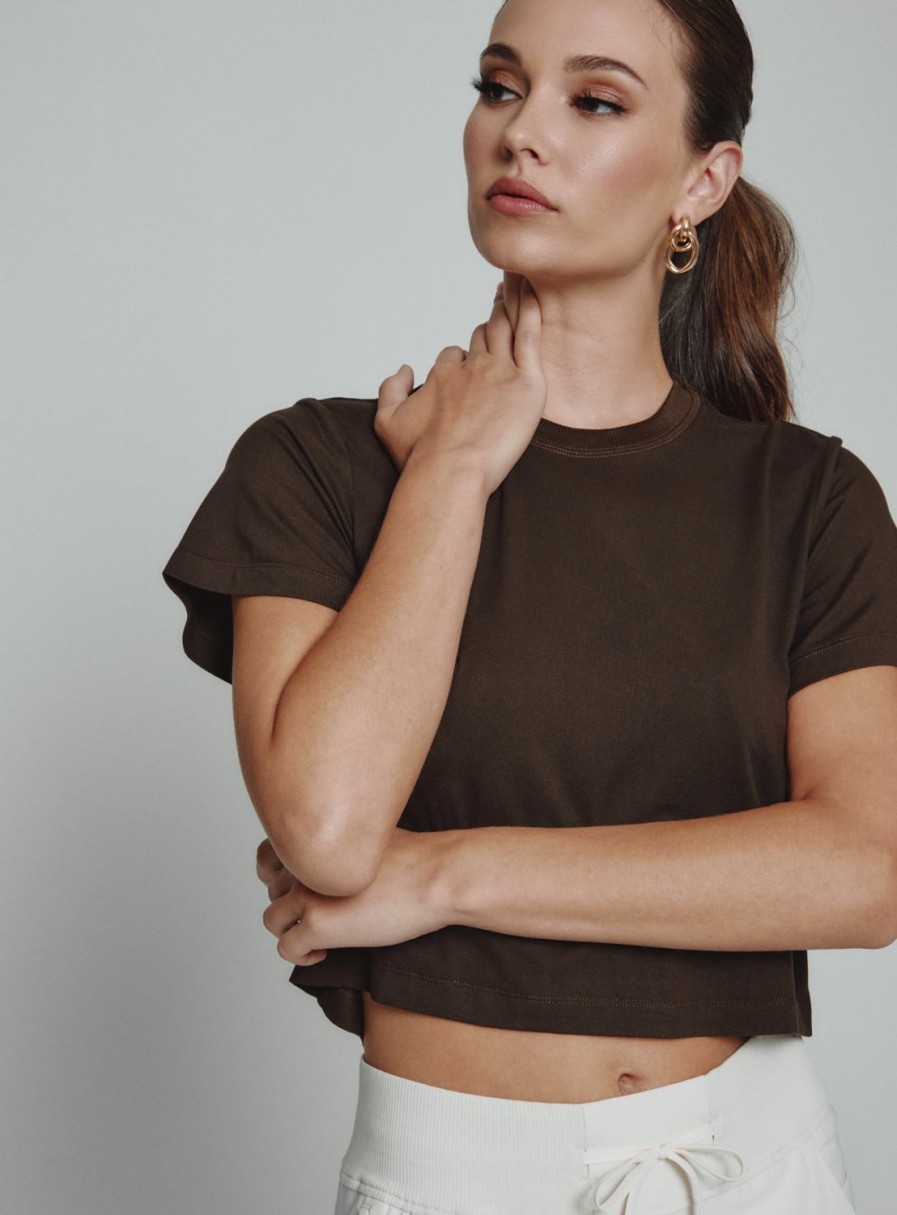 Women 7 Diamonds Short Sleeve | Core Relaxed Crop Crew Tee