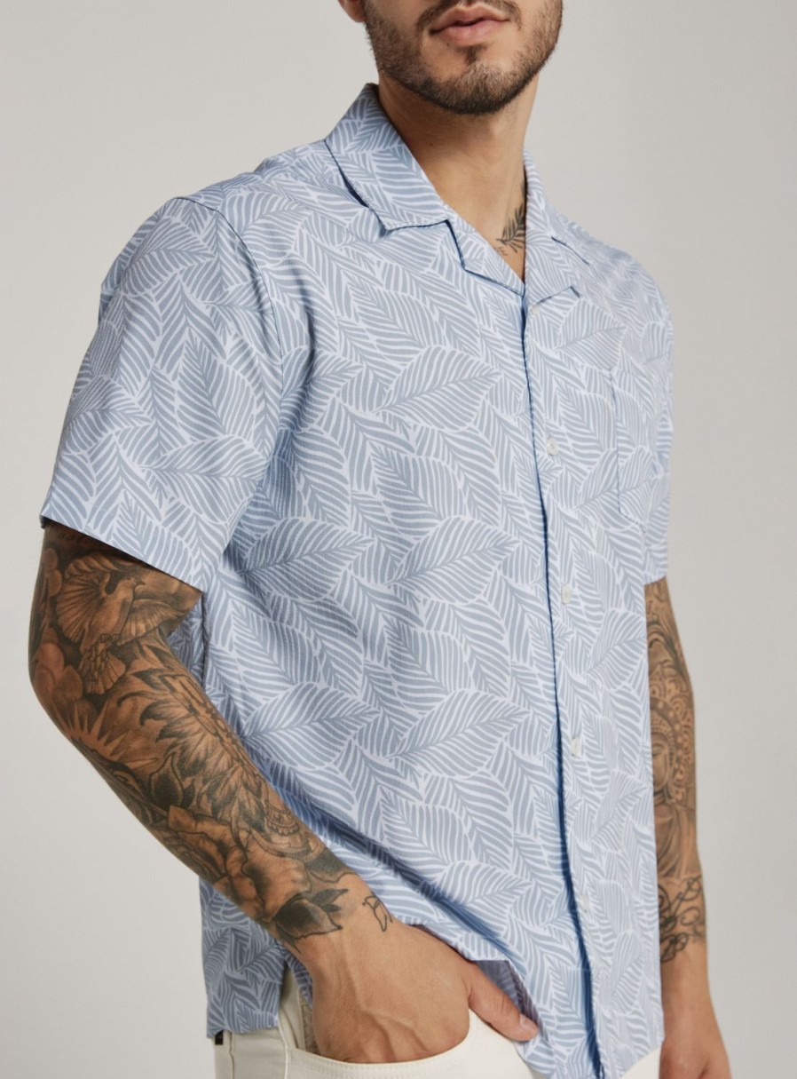 Men 7 Diamonds Short Sleeve | Ricco Camp Shirt | Null