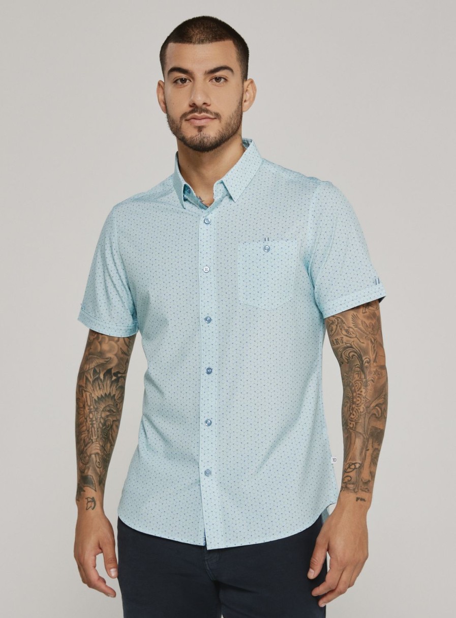 Men 7 Diamonds Short Sleeve | Ostin Short Sleeve Shirt