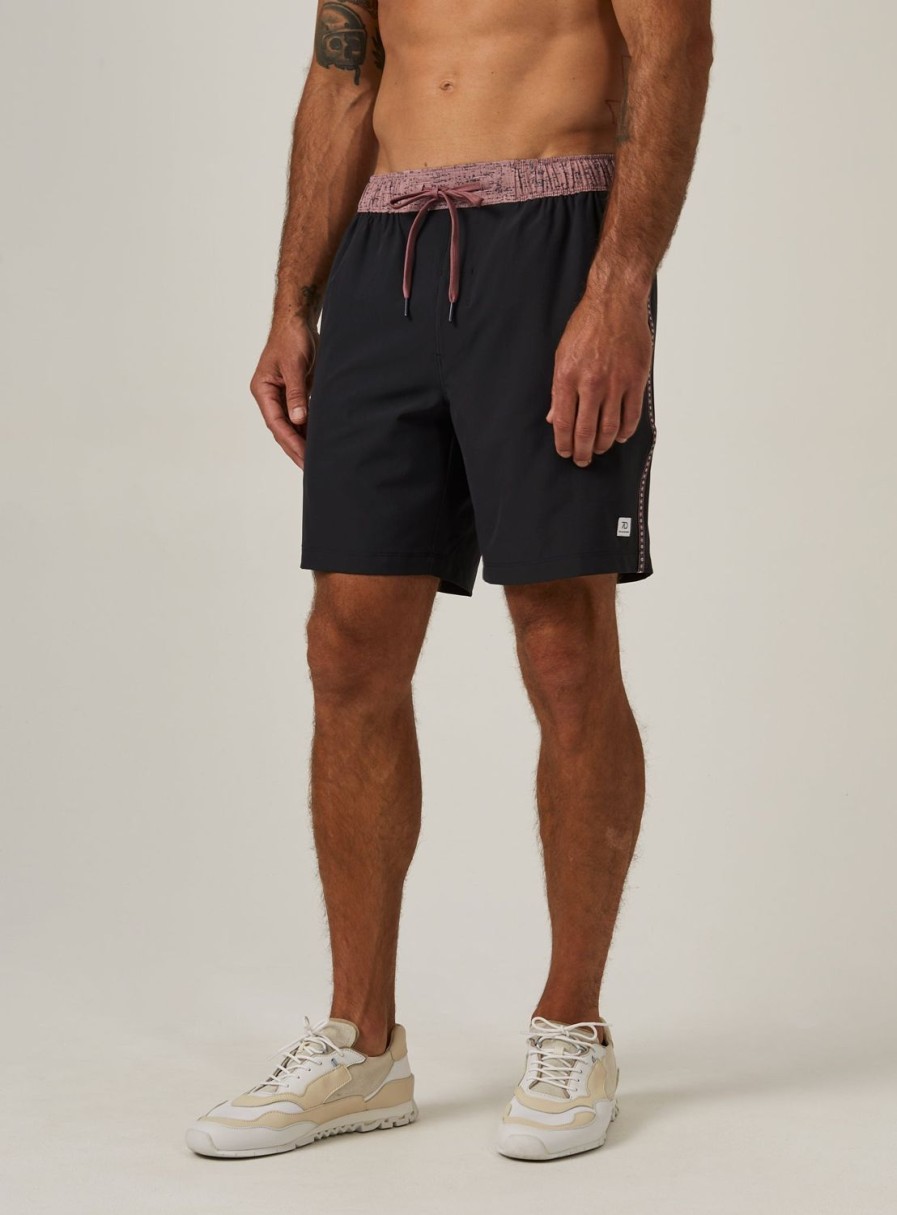 Men 7 Diamonds Shorts | Solid Contrast Core Active 7" Short