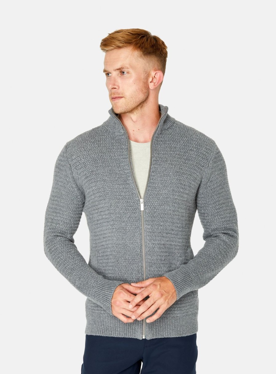 Men 7 Diamonds Sweaters | Yosemite Knit Zip Sweater