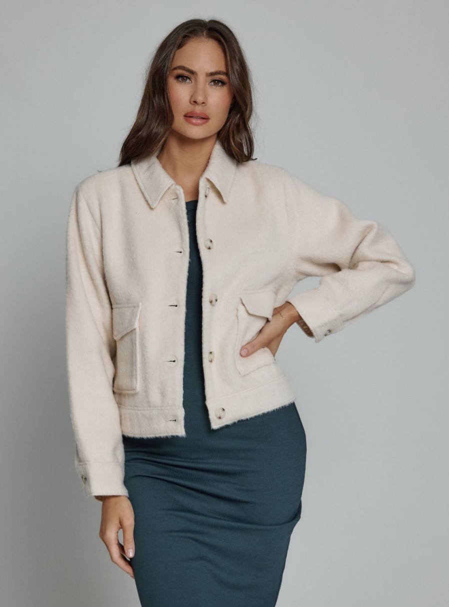 Women 7 Diamonds Jackets | Harlow Brushed Overshirt