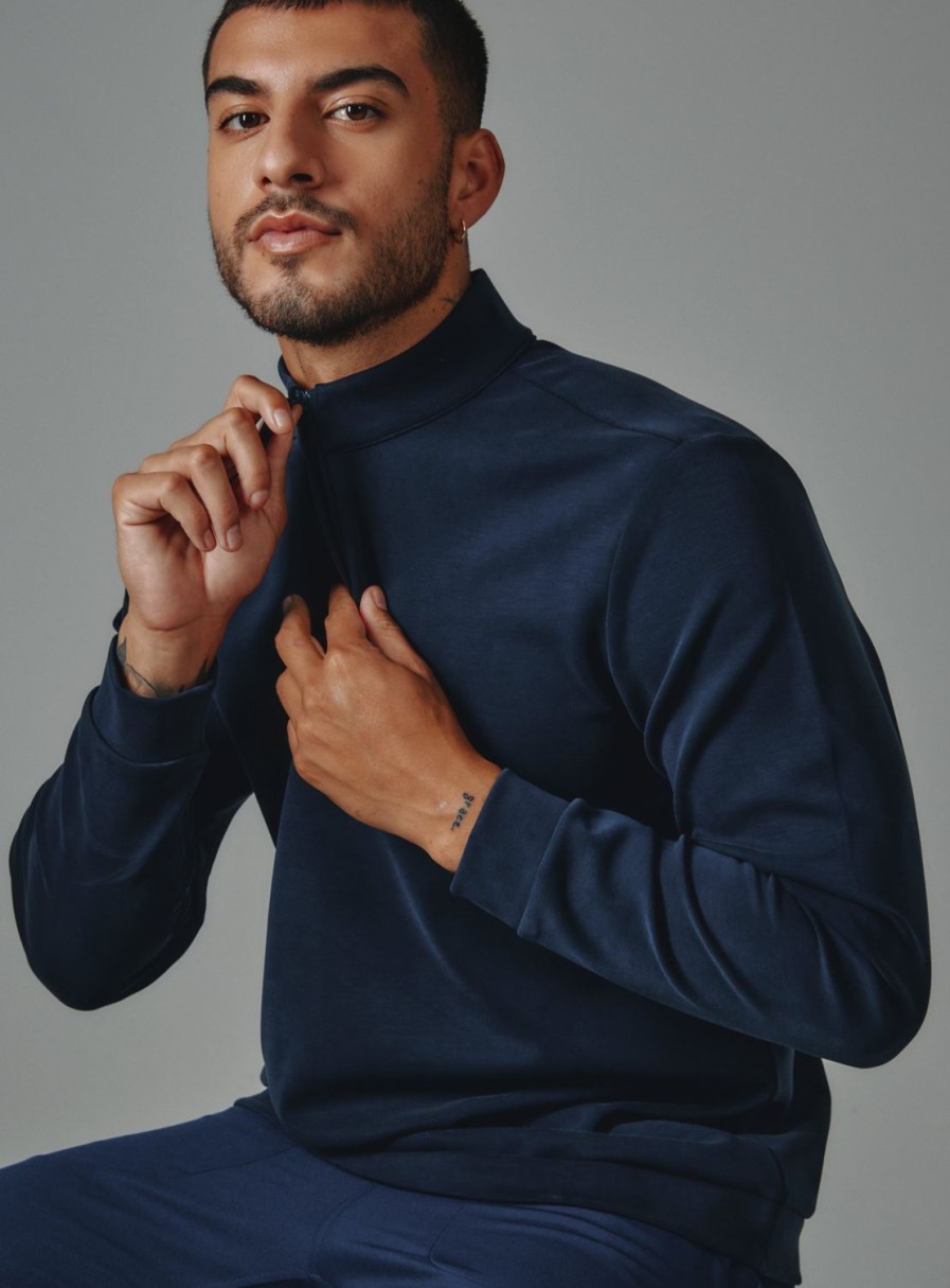 Men 7 Diamonds Pullovers | Rev Quarter-Zip