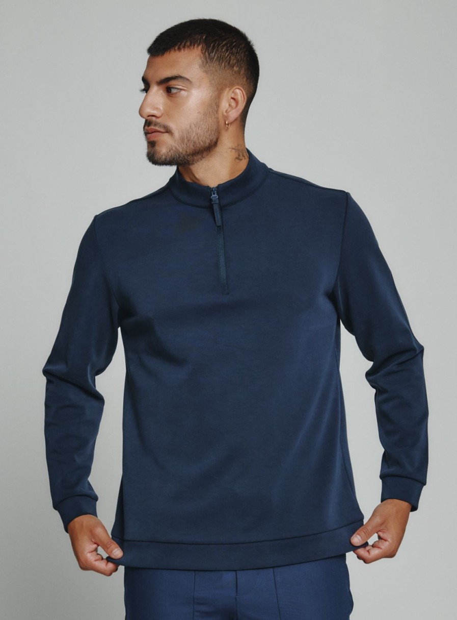 Men 7 Diamonds Pullovers | Rev Quarter-Zip