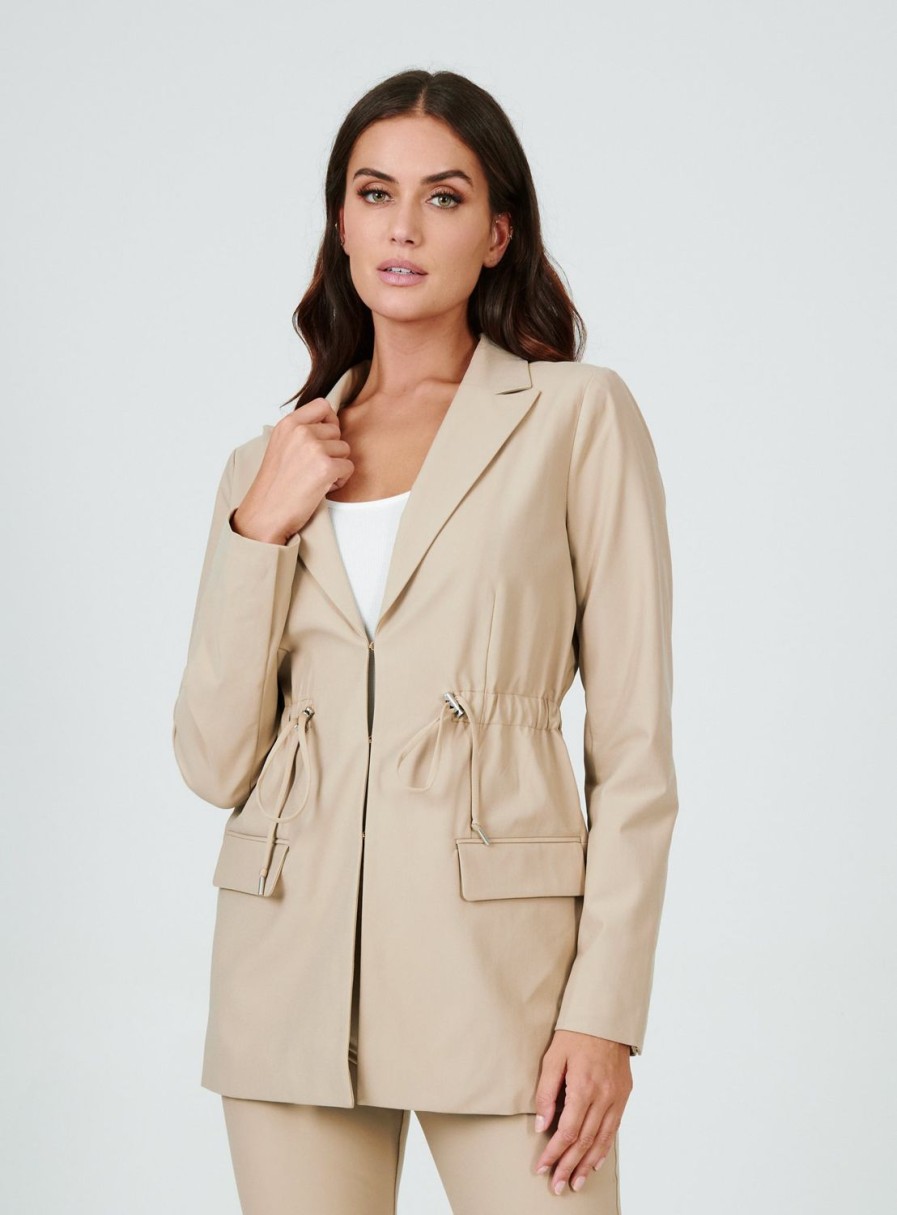 Women 7 Diamonds Blazers | Infinity Cinched Waist Blazer