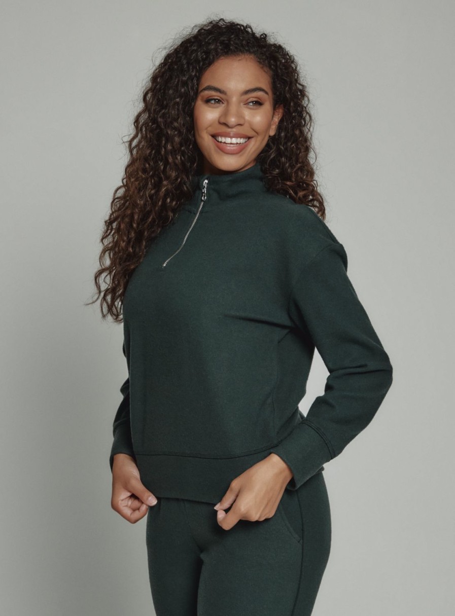 Women 7 Diamonds Long Sleeve | Generation Soft Quarter-Zip Pullover