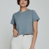 Women 7 Diamonds Short Sleeve | Core Relaxed Crop Crew Tee