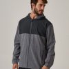 Men 7 Diamonds Hoodies | Oxygenate Two-Toned Full-Zip Hoodie