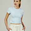 Women 7 Diamonds Short Sleeve | Core Ribbed Crop Tee