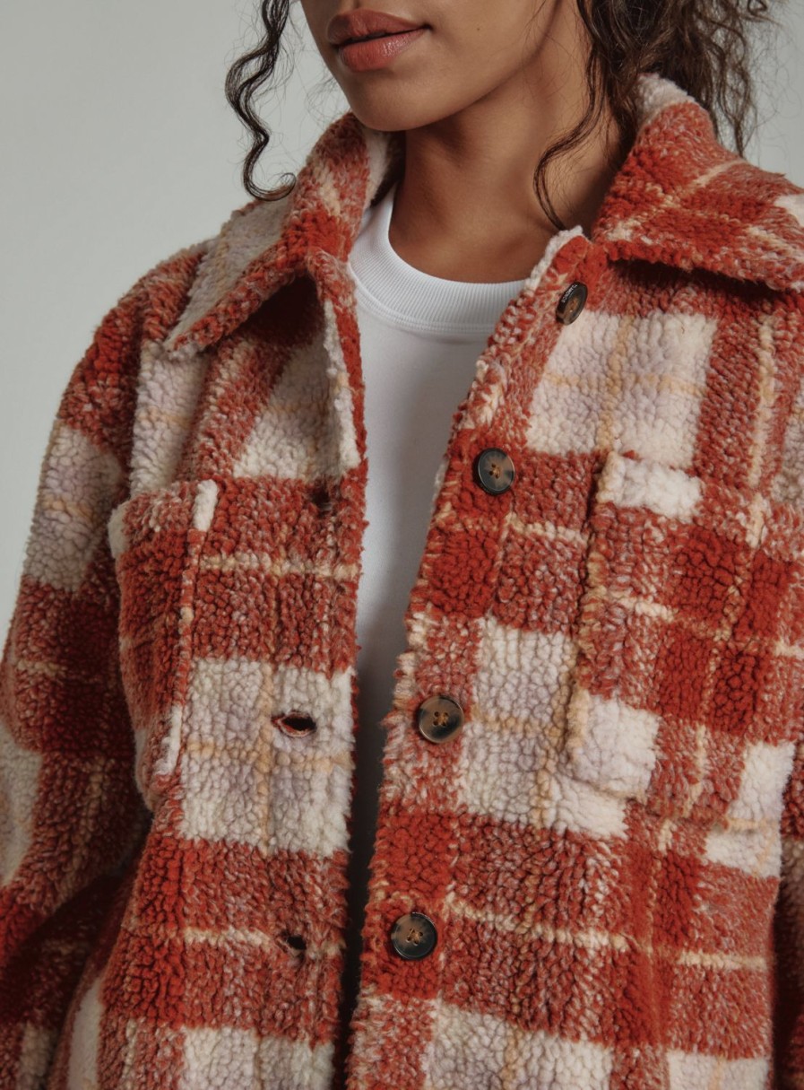 Women 7 Diamonds Jackets | Jordyn Plaid Shacket