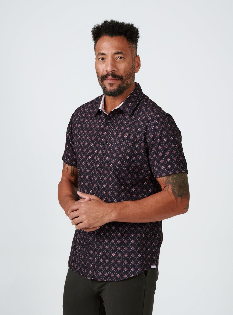 Men 7 Diamonds Short Sleeve | Floral Dance Short Sleeve Shirt