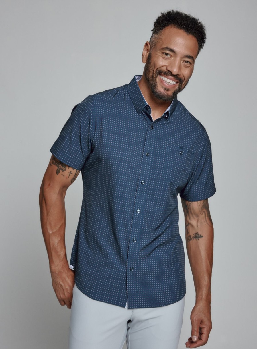 Men 7 Diamonds Short Sleeve | Monroe Short Sleeve Shirt