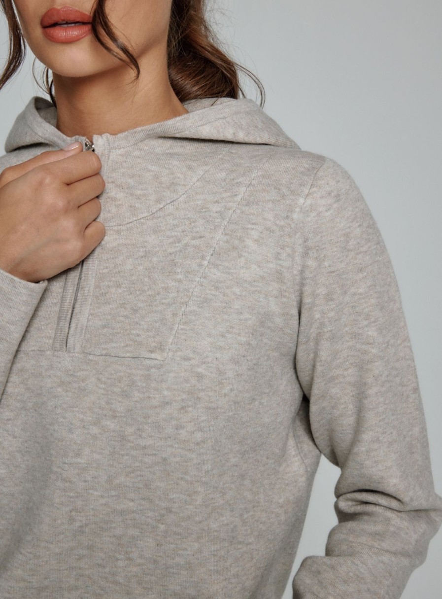 Women 7 Diamonds Hoodies | Zoe Half-Zip Hoodie