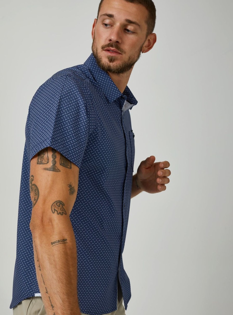 Men 7 Diamonds Short Sleeve | Electrified Short Sleeve Shirt