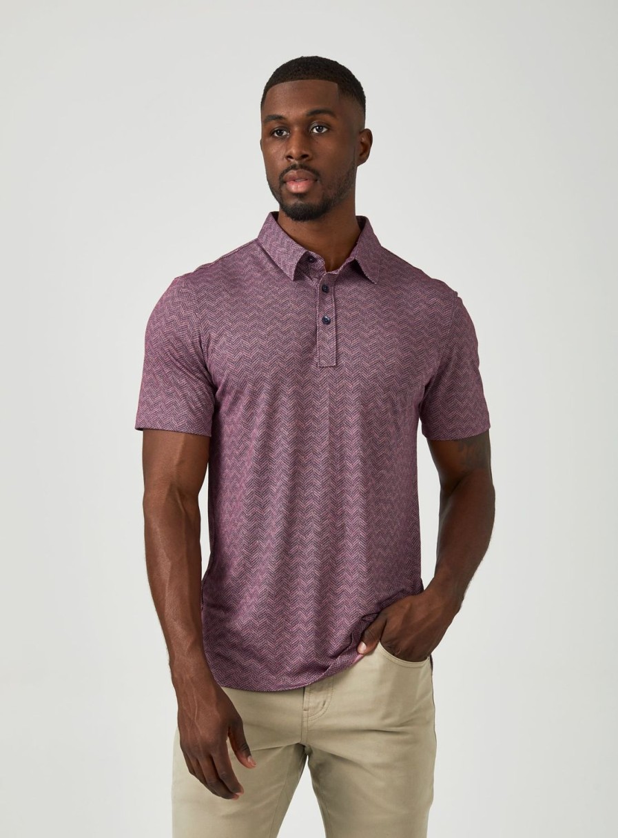 Men 7 Diamonds Polos | Tantalum Pima Polo