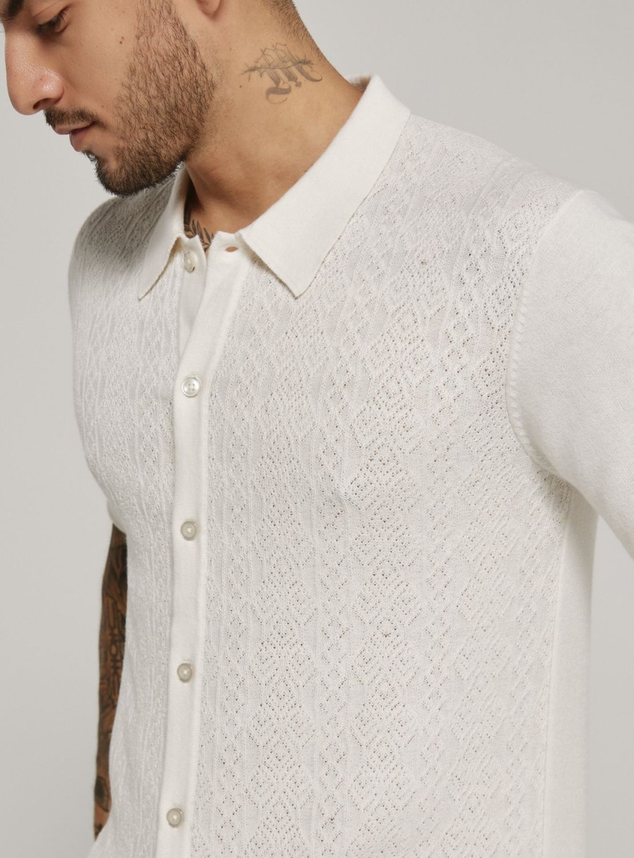 Men 7 Diamonds Polos | Otto Textured Sweater Polo