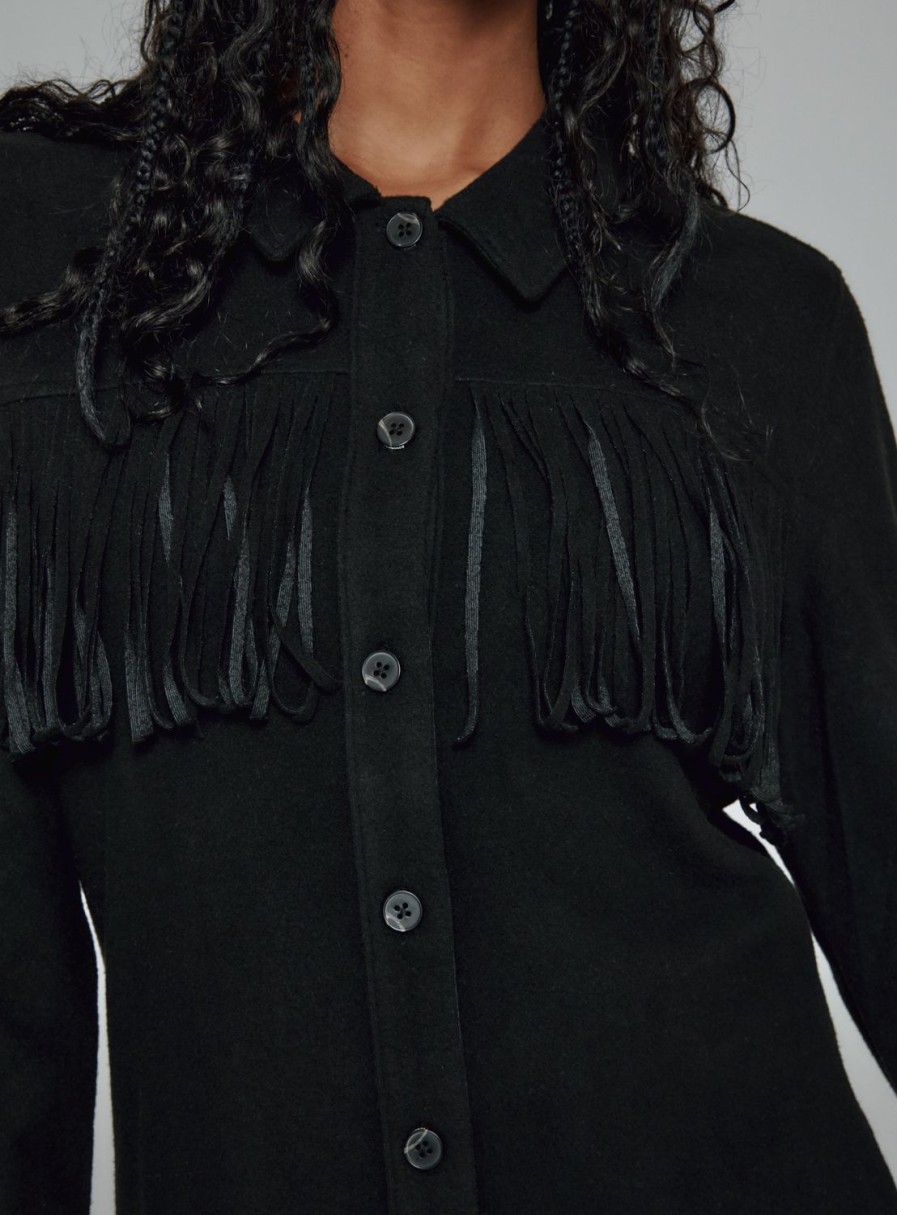 Women 7 Diamonds Jackets | Generation Fringe Shacket