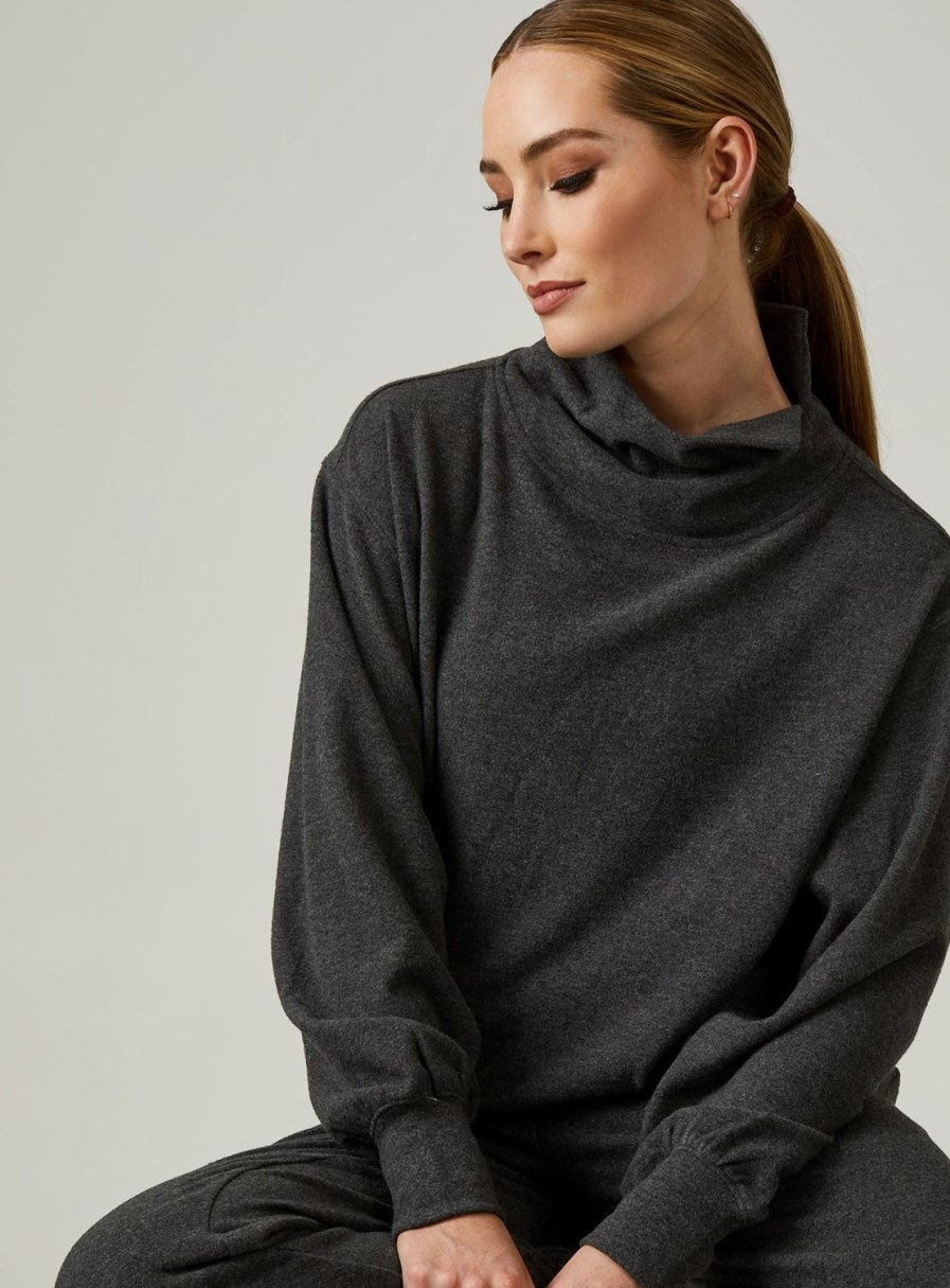 Women 7 Diamonds Long Sleeve | Generation Soft Mockneck Pullover