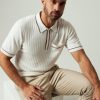 Men 7 Diamonds Polos | Enzo Striped Sweater Polo