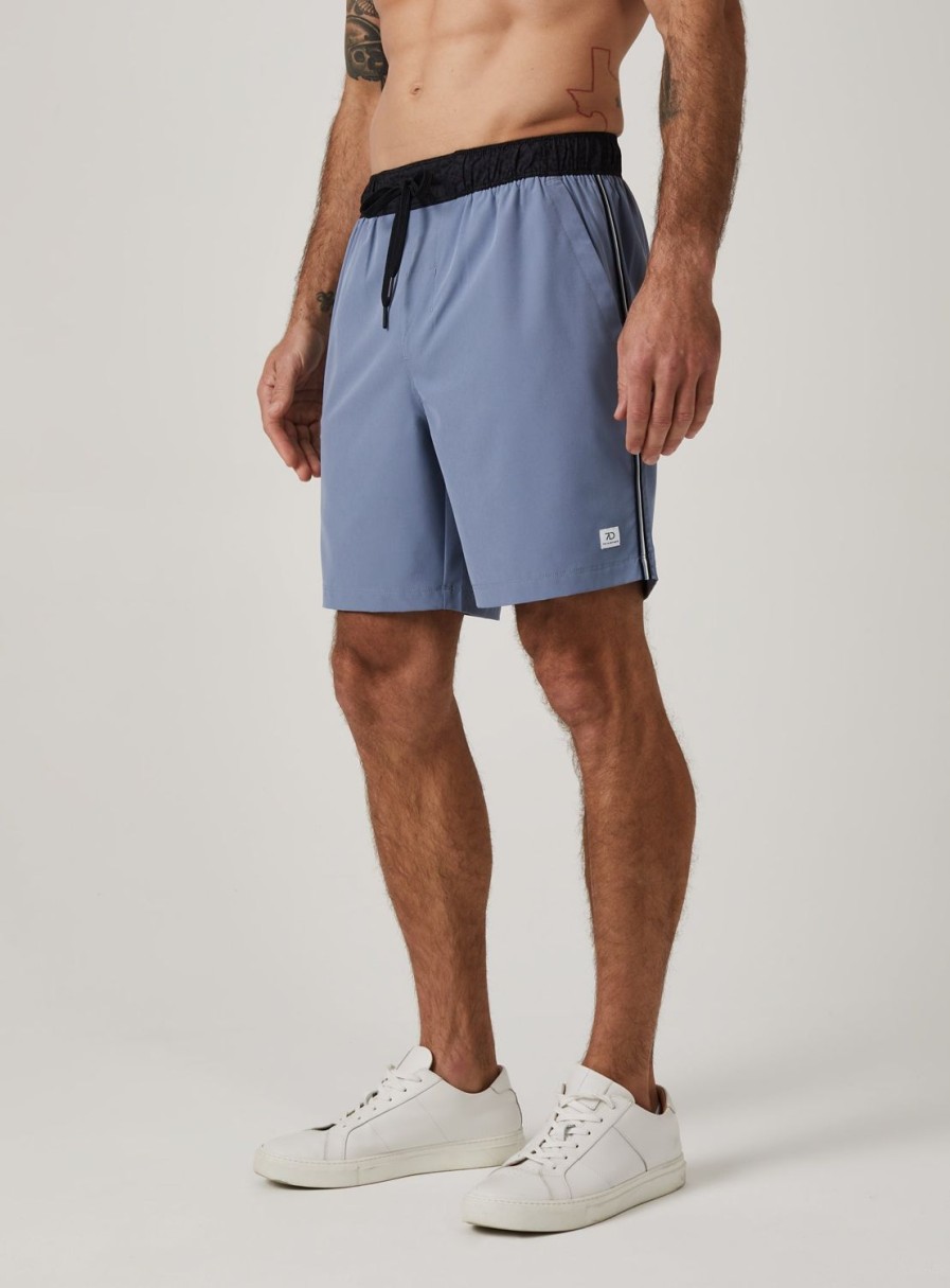 Men 7 Diamonds Shorts | Solid Contrast Core Active 7" Short