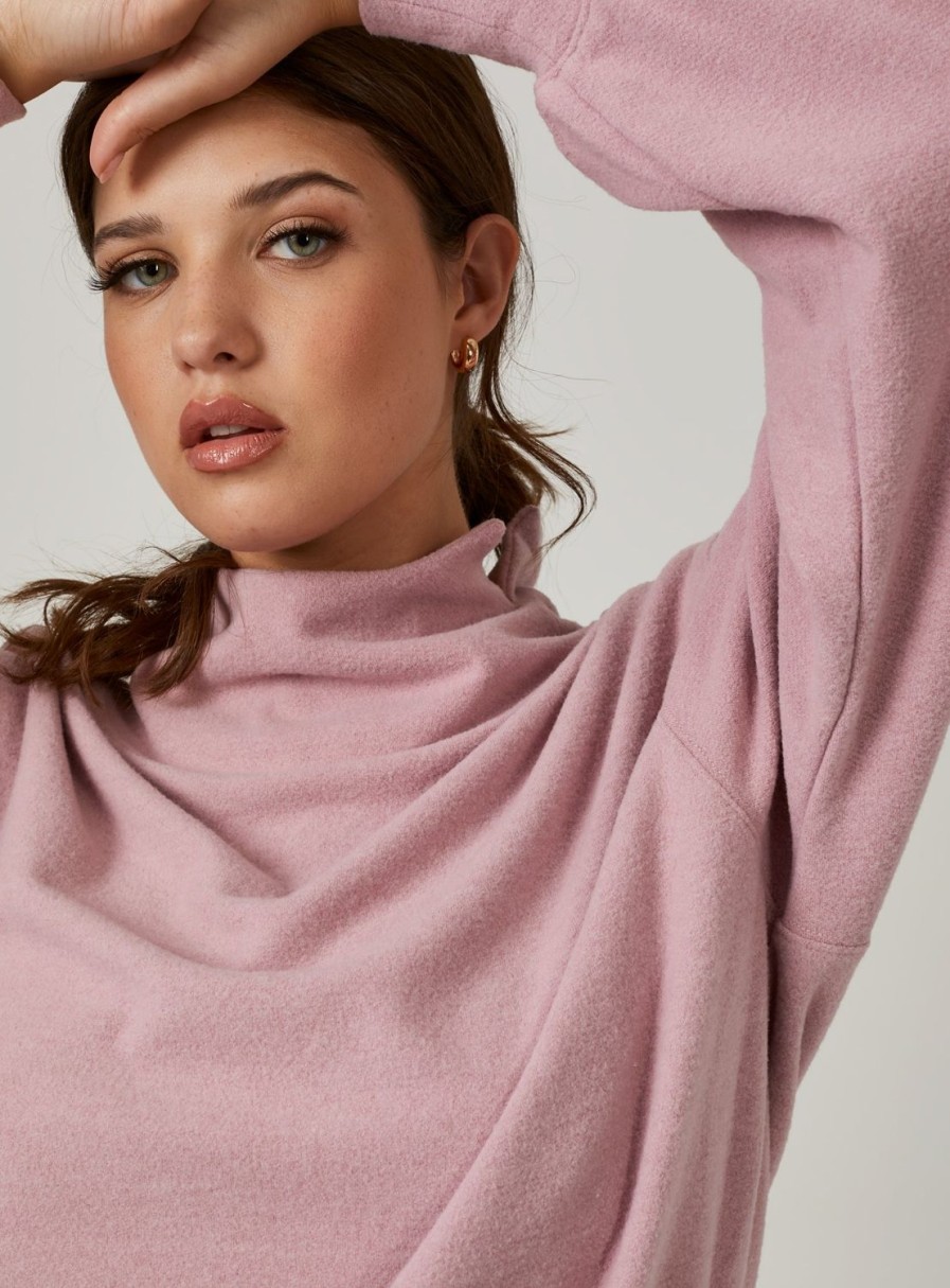 Women 7 Diamonds Pullovers | Generation Soft Mockneck Pullover