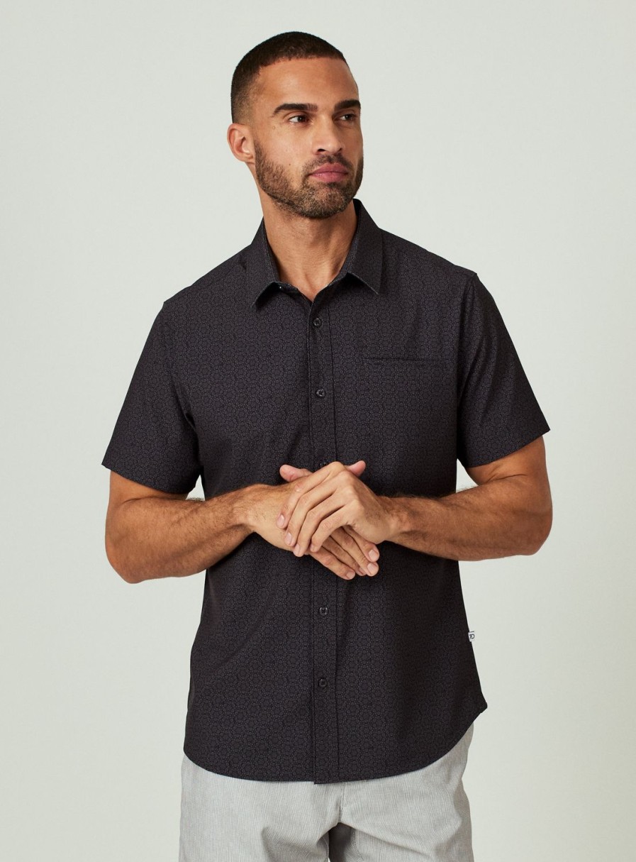 Men 7 Diamonds Short Sleeve | Praia Short Sleeve Shirt