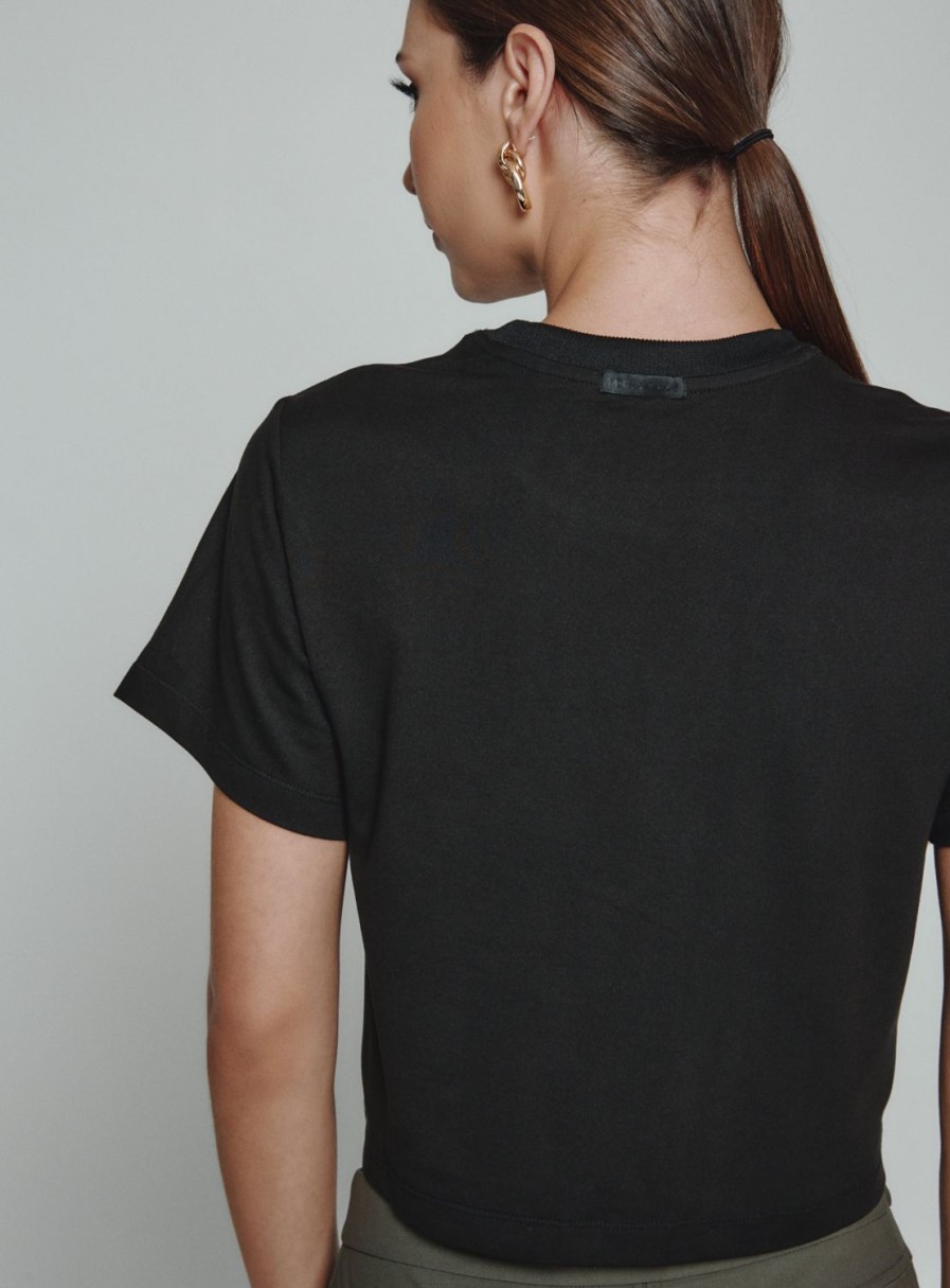 Women 7 Diamonds Short Sleeve | Core Relaxed Crop Crew Tee