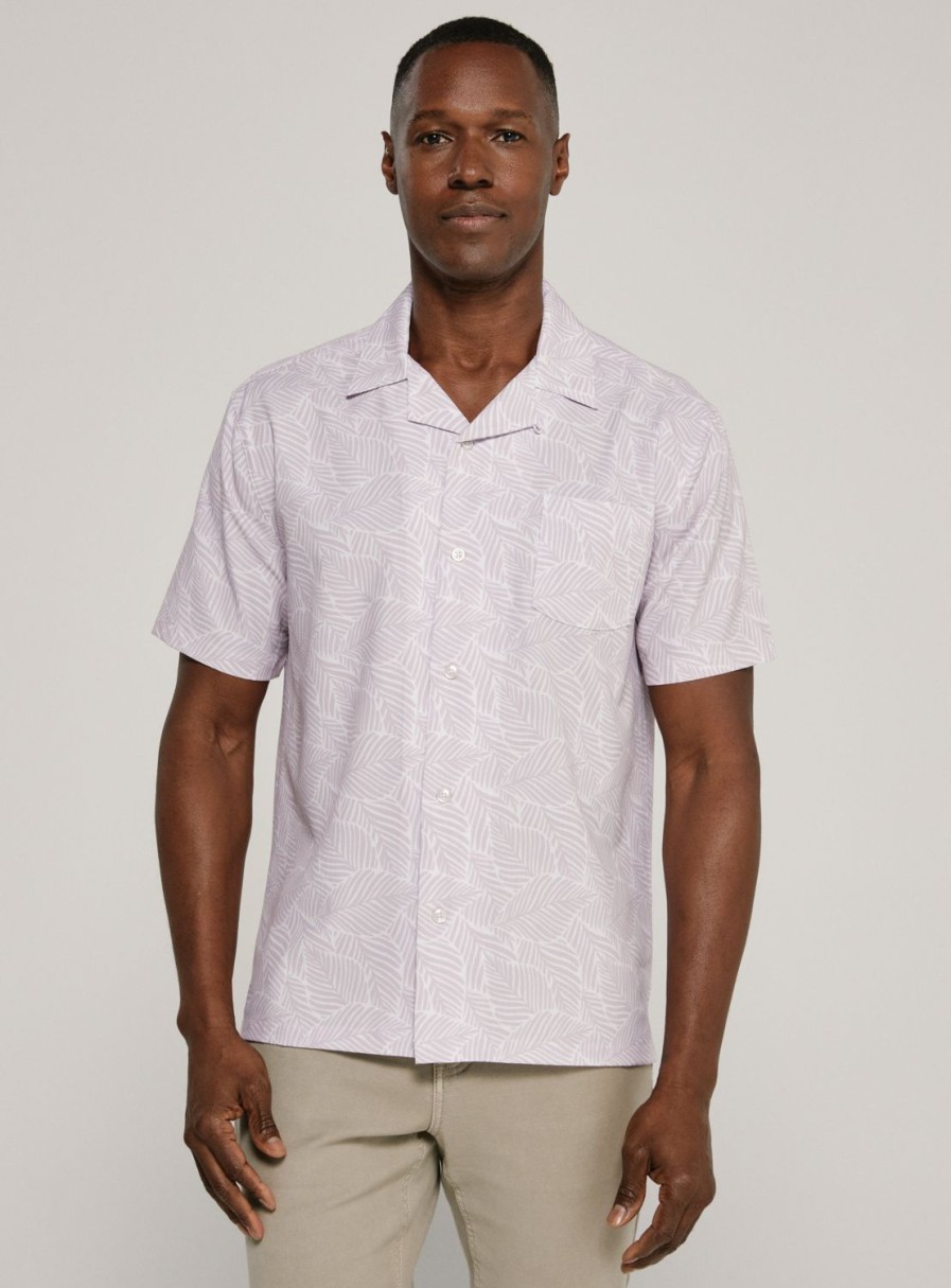 Men 7 Diamonds Short Sleeve | Ricco Camp Shirt