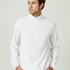 Men 7 Diamonds Pullovers | Oxygenate Solid Quarter-Zip Pullover