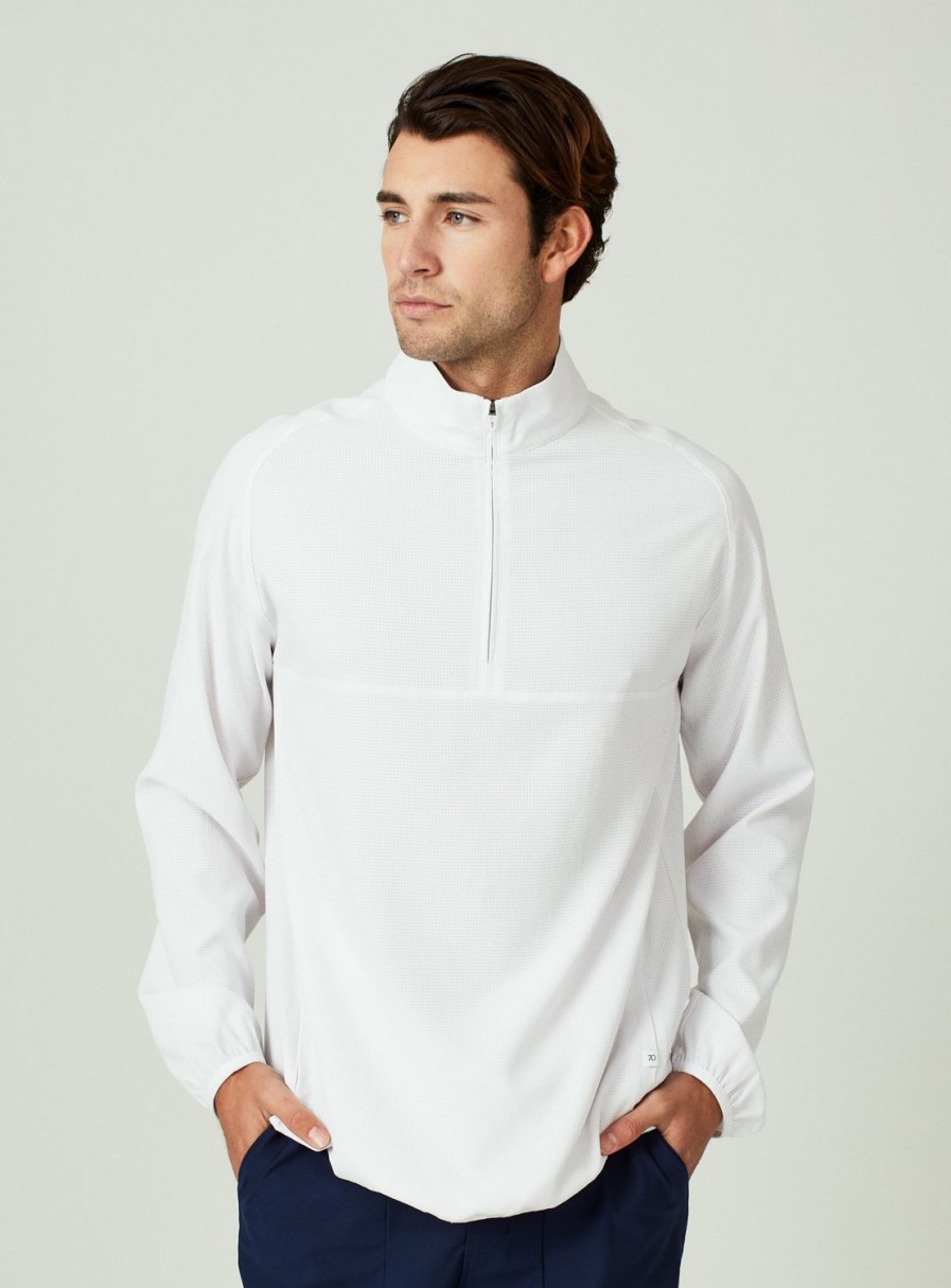 Men 7 Diamonds Pullovers | Oxygenate Solid Quarter-Zip Pullover