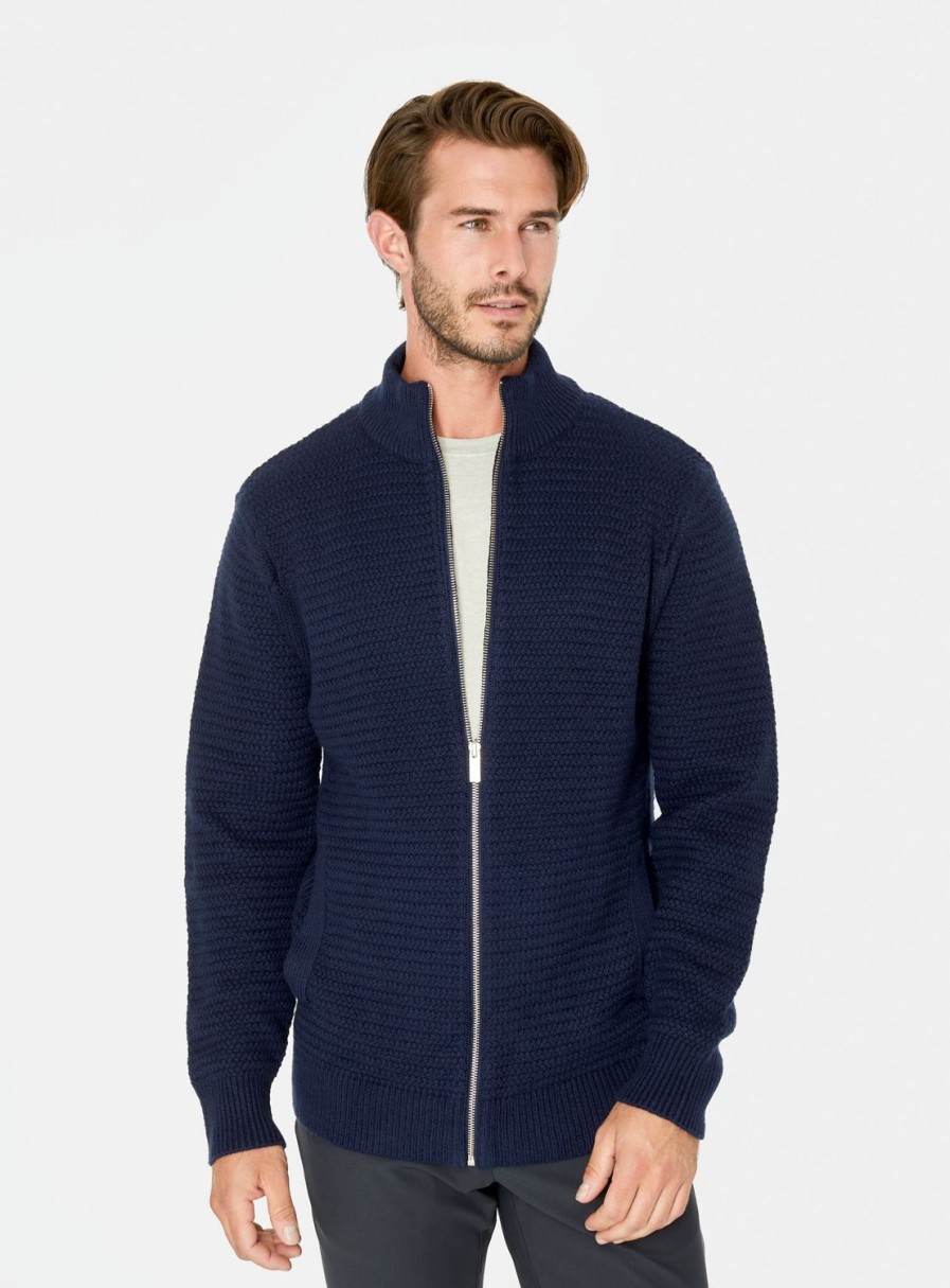 Men 7 Diamonds Sweaters | Yosemite Knit Zip Sweater