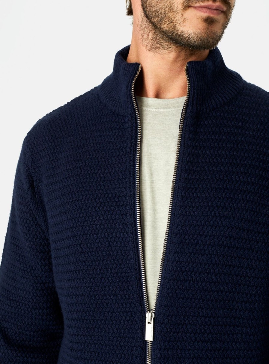 Men 7 Diamonds Sweaters | Yosemite Knit Zip Sweater