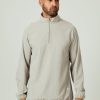 Men 7 Diamonds Pullovers | Oxygenate Solid Quarter-Zip Pullover