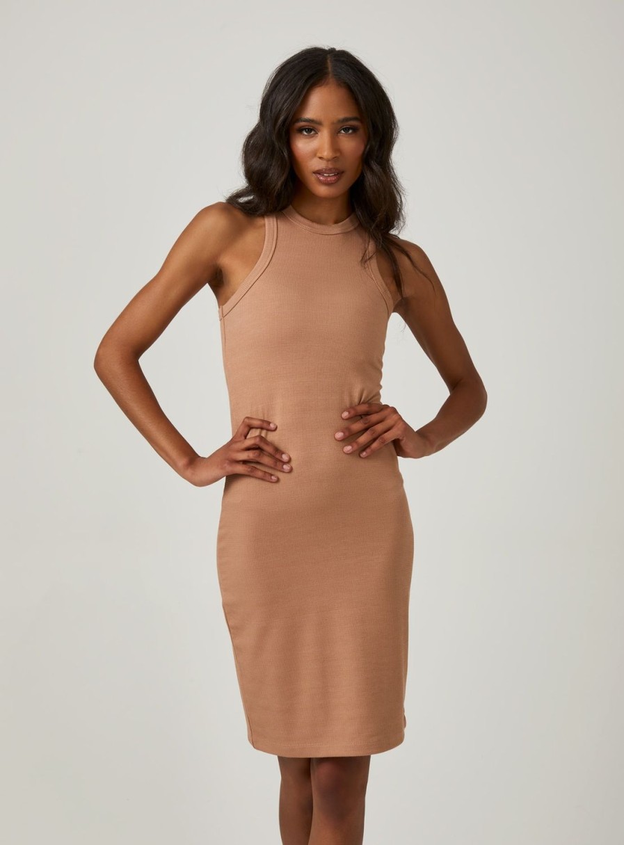 Women 7 Diamonds Midi | Core Ribbed Tank Dress