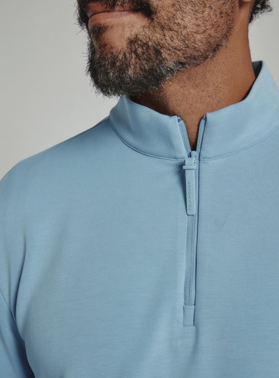 Men 7 Diamonds Pullovers | Rev Quarter-Zip