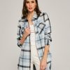 Women 7 Diamonds Jackets | Generation Plaid Shacket