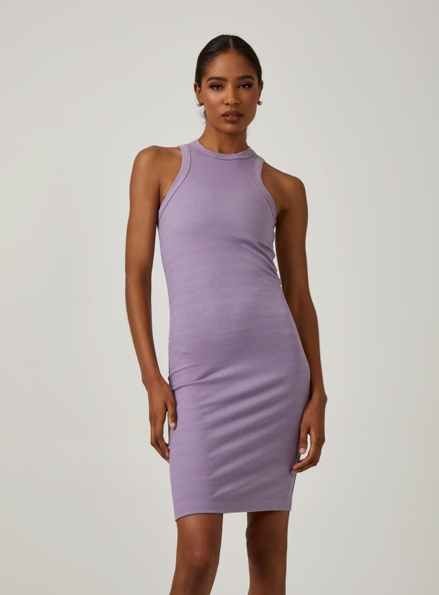 Women 7 Diamonds Midi | Core Ribbed Tank Dress